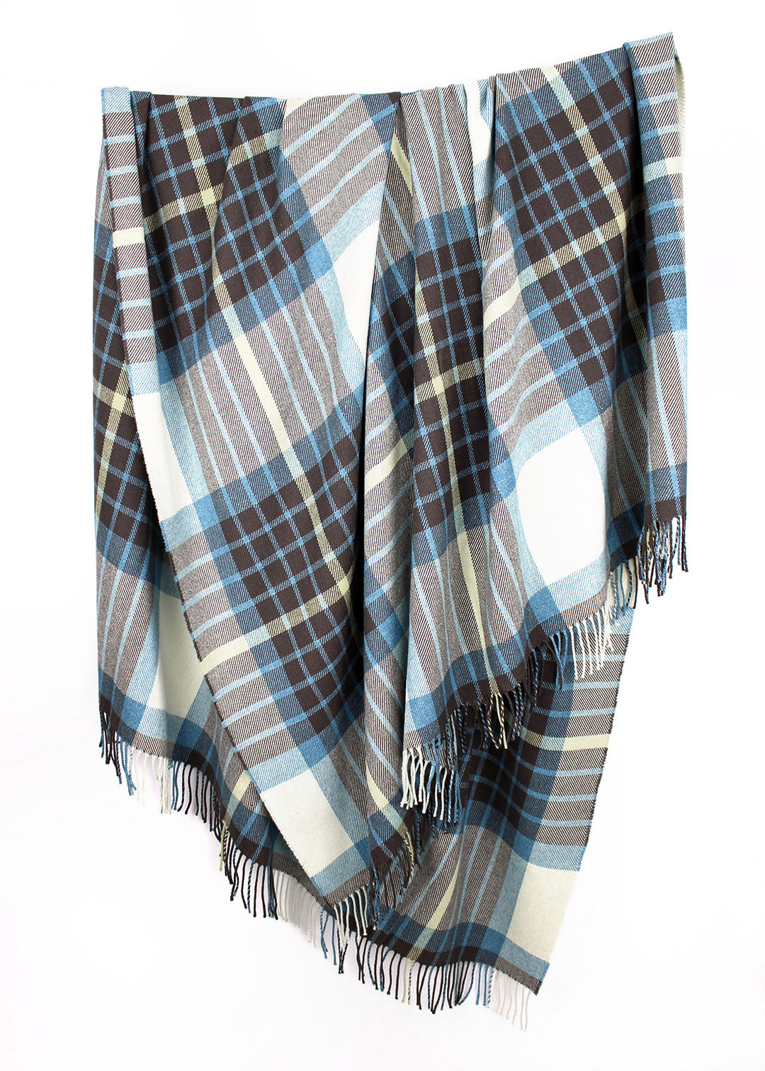 Coast Plaid Wool Cotton Throw