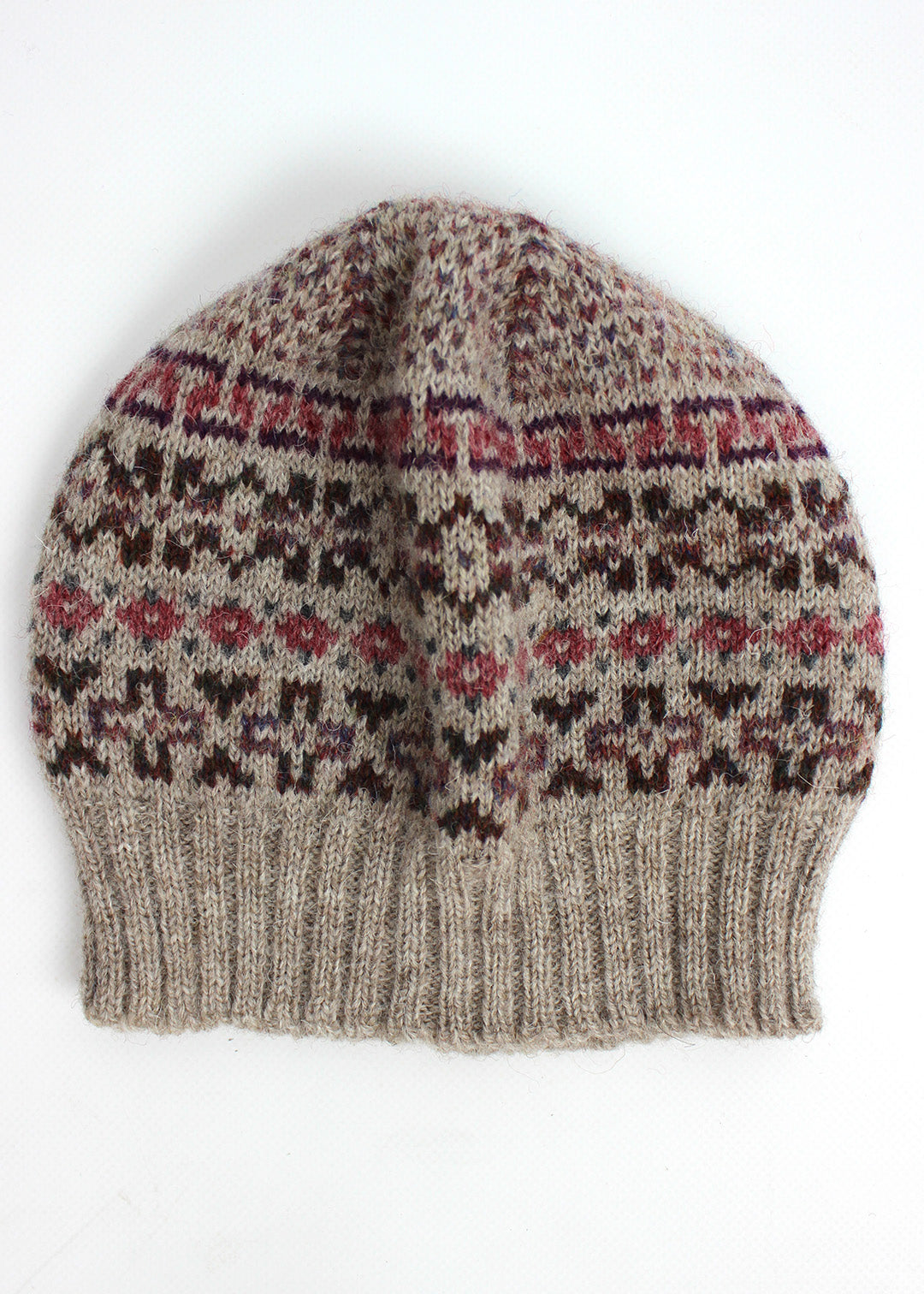 Shetland Fair Isle Hat Rose