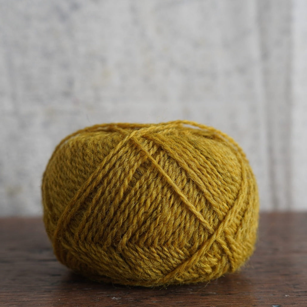 Knitting wool in shade crotal from the outer Hebrides