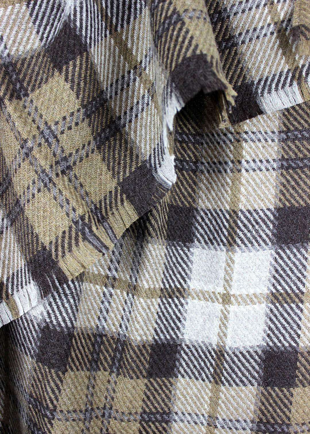 Lochaber olive British wool blanket.