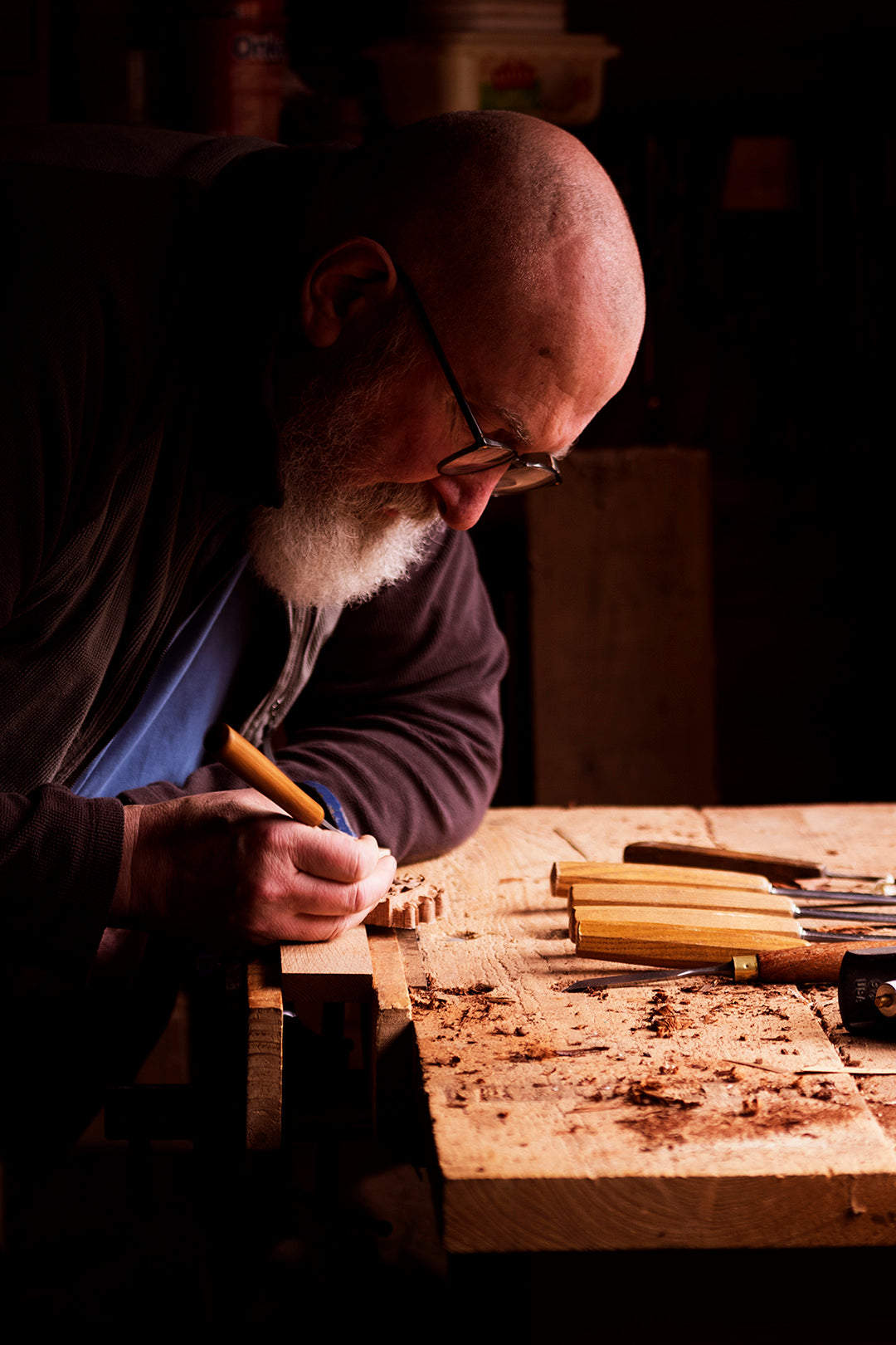 John Isaacs Carving in Scotland