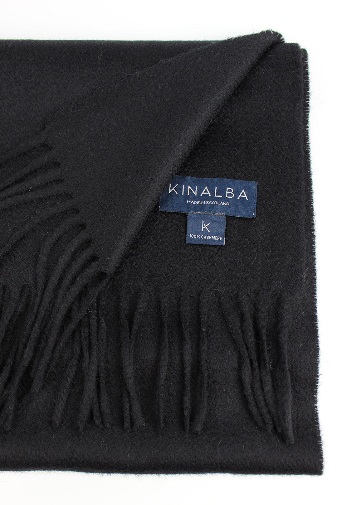 Oban Cashmere Scarf Black