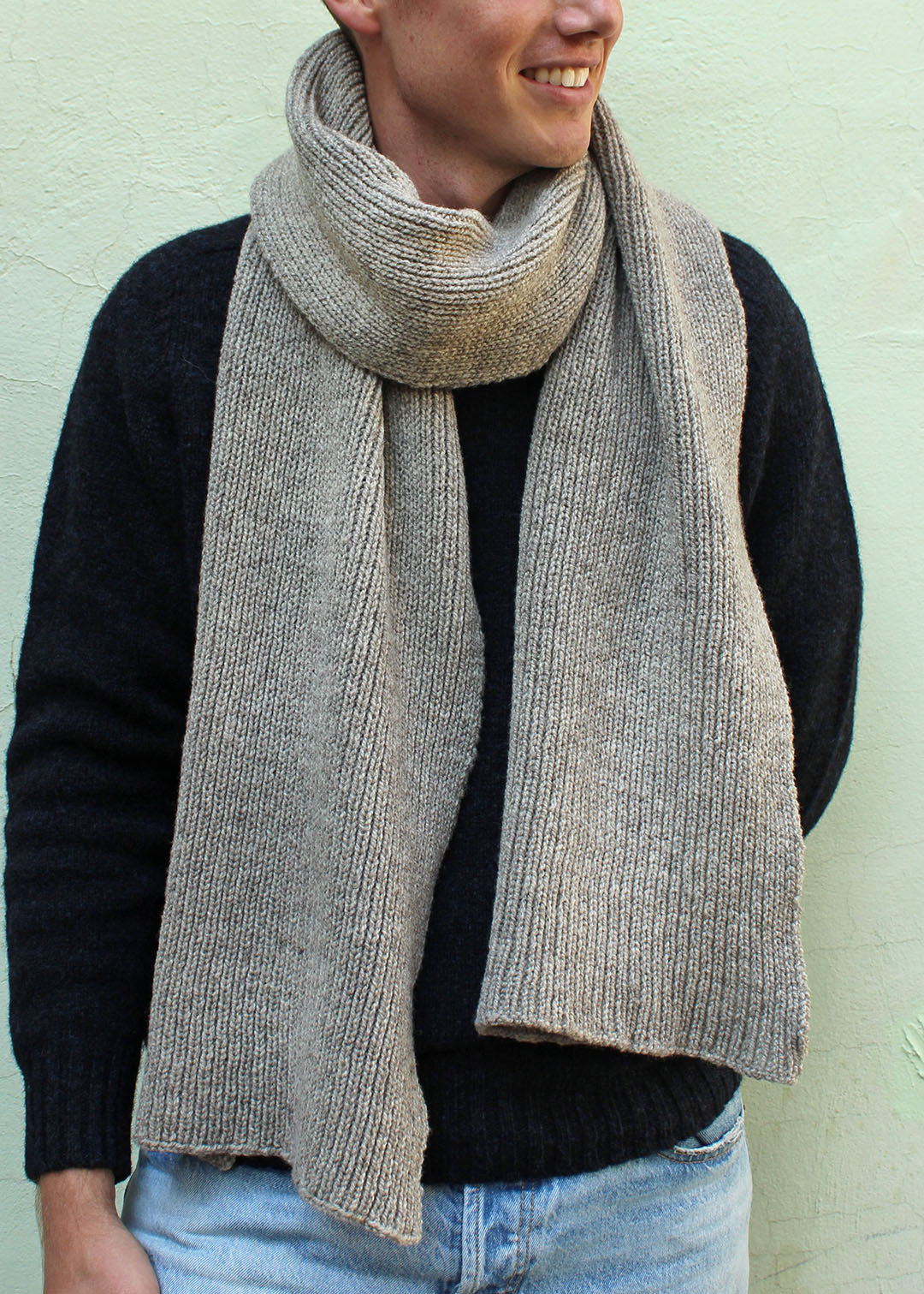 Shepherd's Scarf Natural Grey