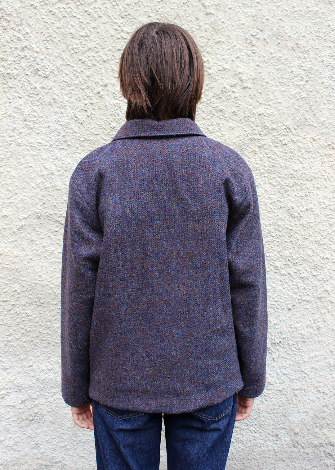 Harris Tweed jacket in storm purple.