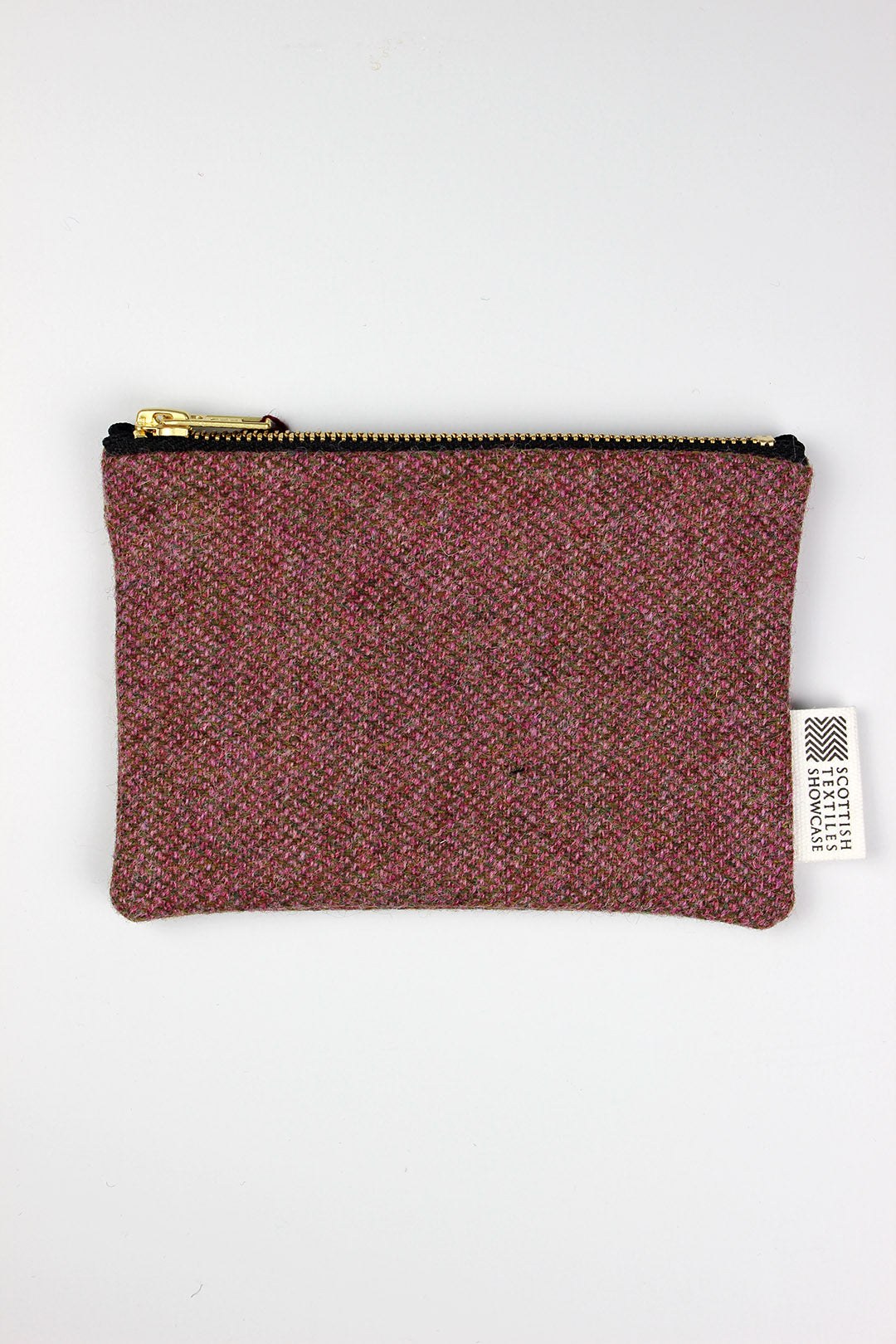 Tweed coin purse in Rose.