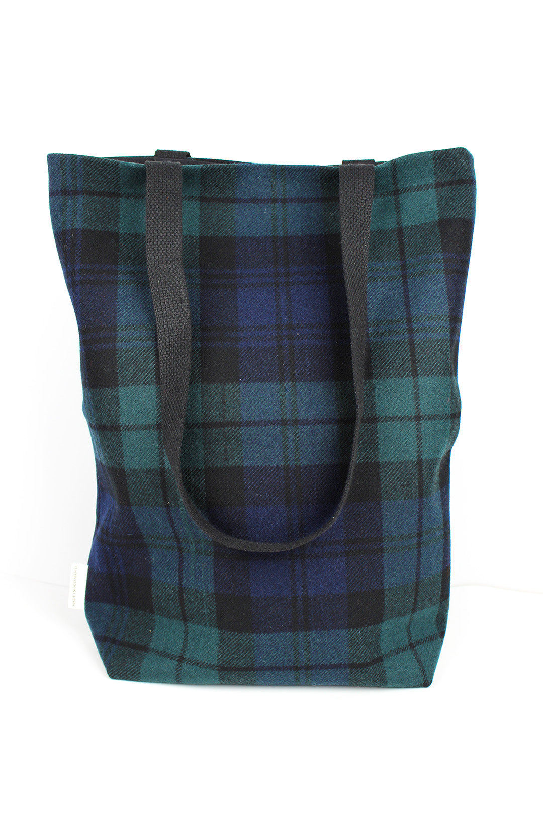 Tartan tote bag in Black Watch tartan. Scottish Textiles Showcase.