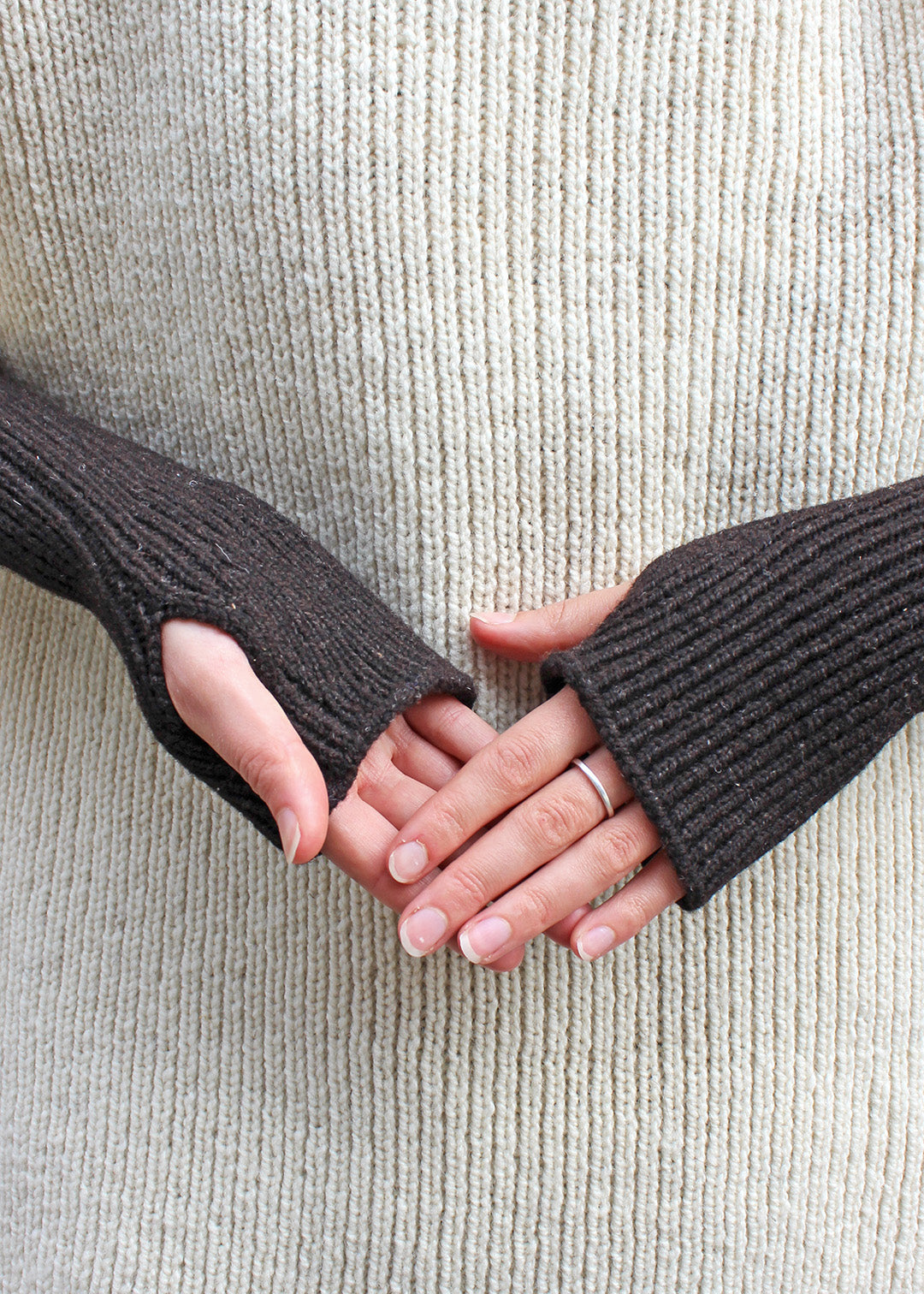 Wrist Warmers Shetland Black