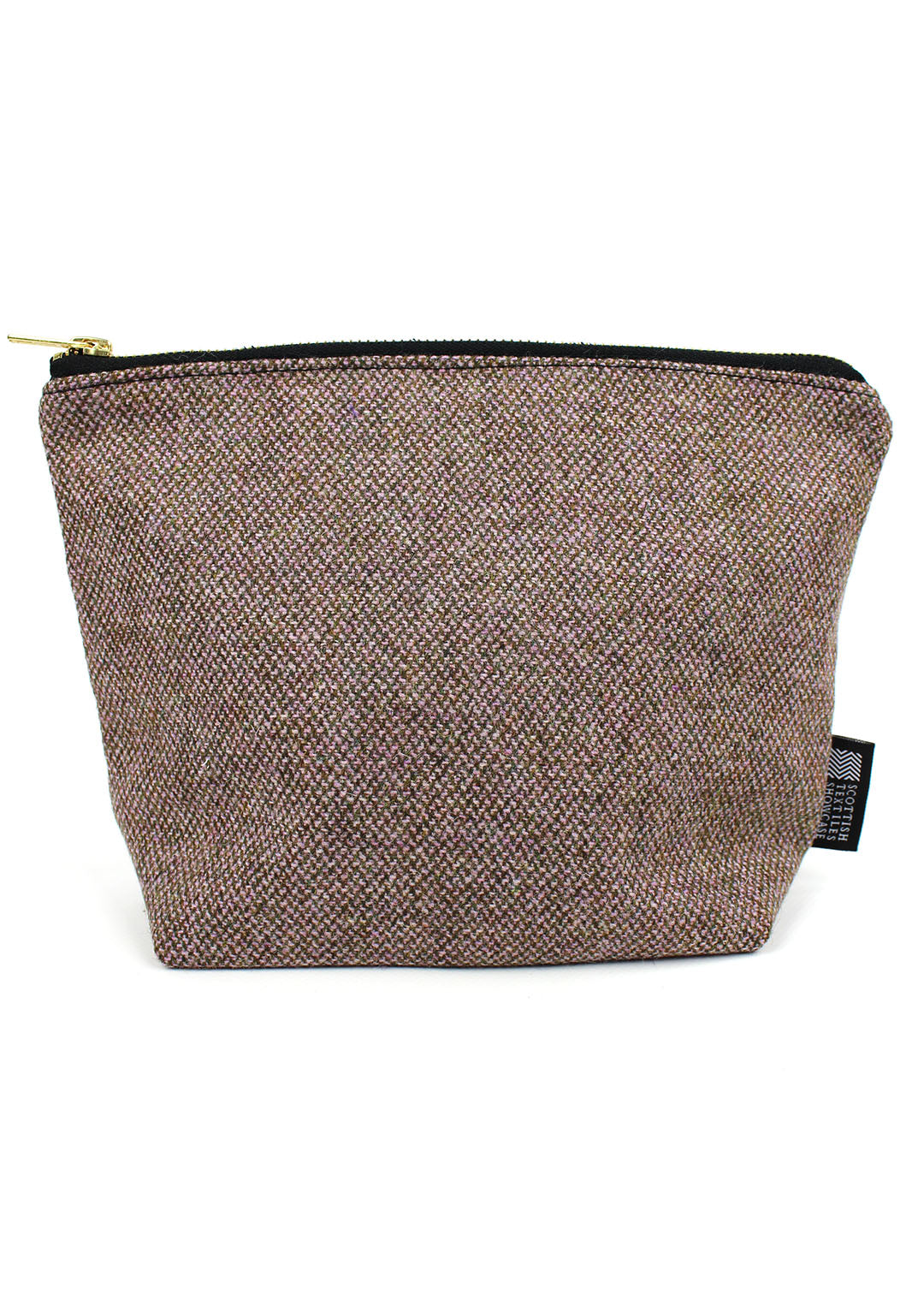Borders Tweed Zip Bag Large
