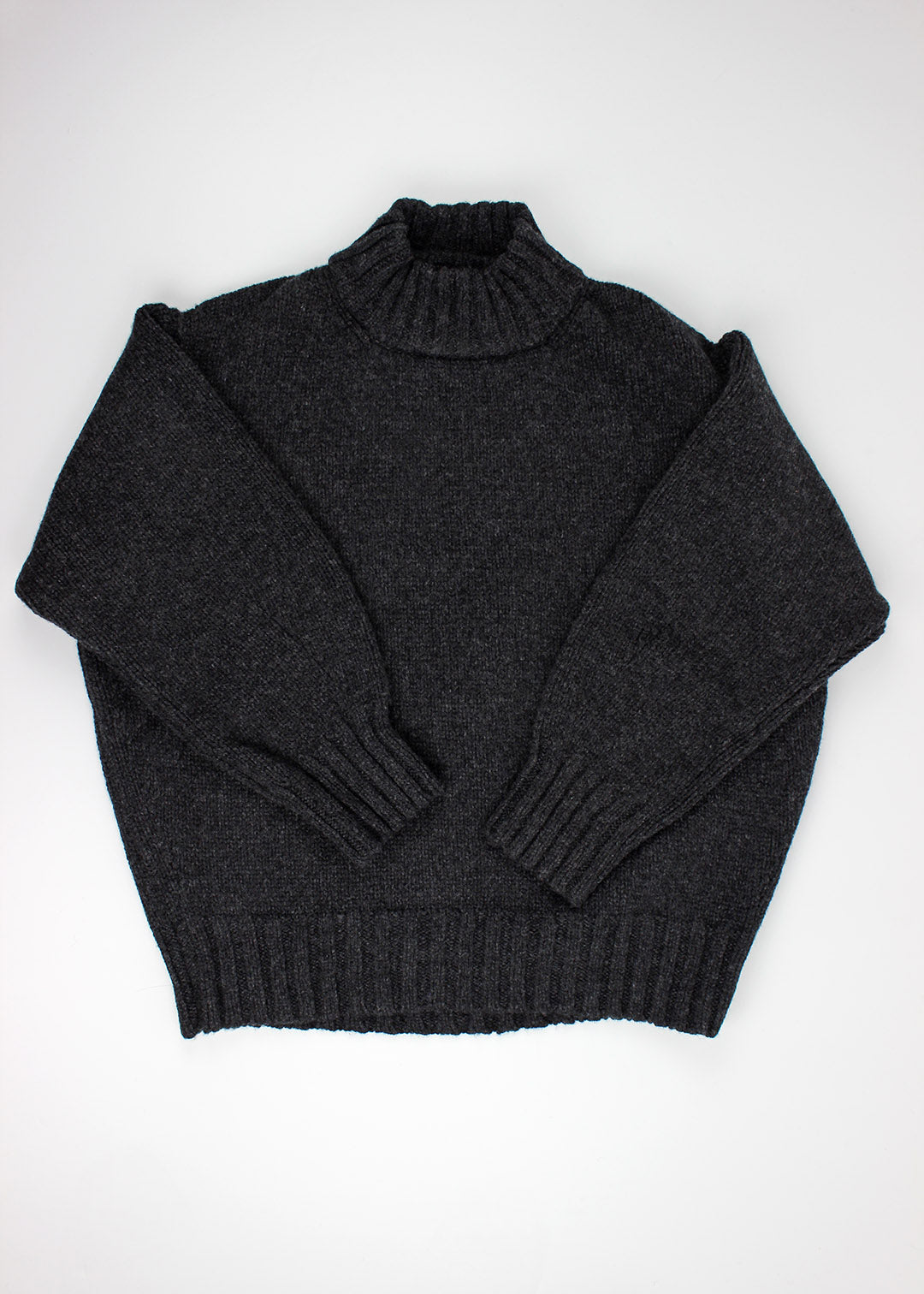 Lochleven Lambswool Jumper Charcoal