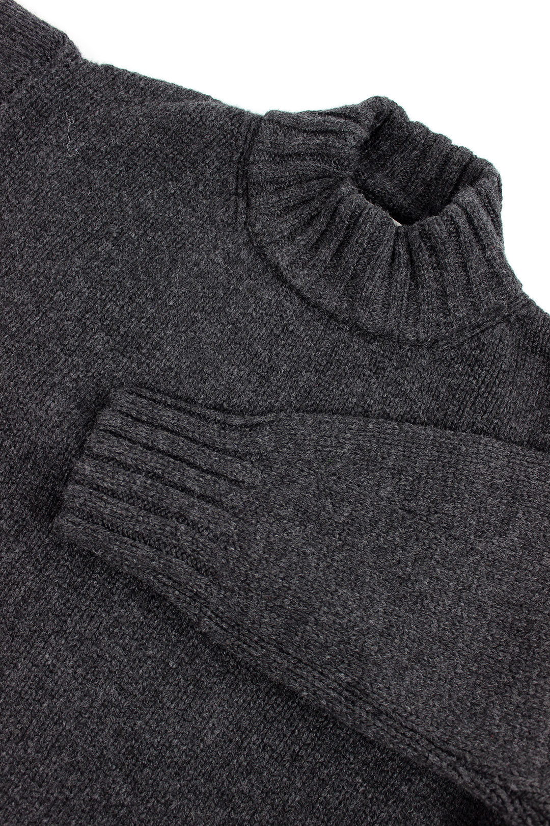 Lochleven Lambswool Jumper Charcoal