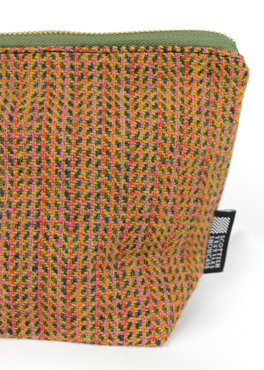 Wildflower Harris Tweed Zip Bag Small