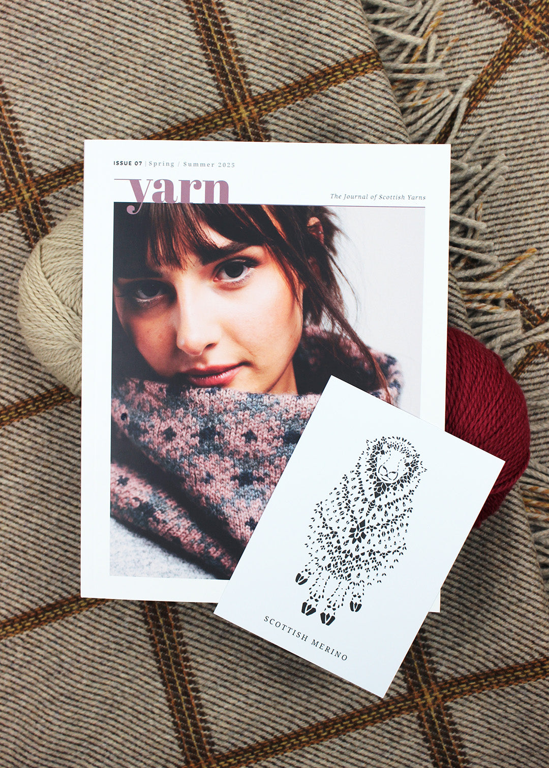 Journal of Scottish Yarns issue 7 with sheep postcard