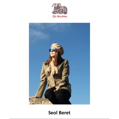 Seol beret knitting pattern cover