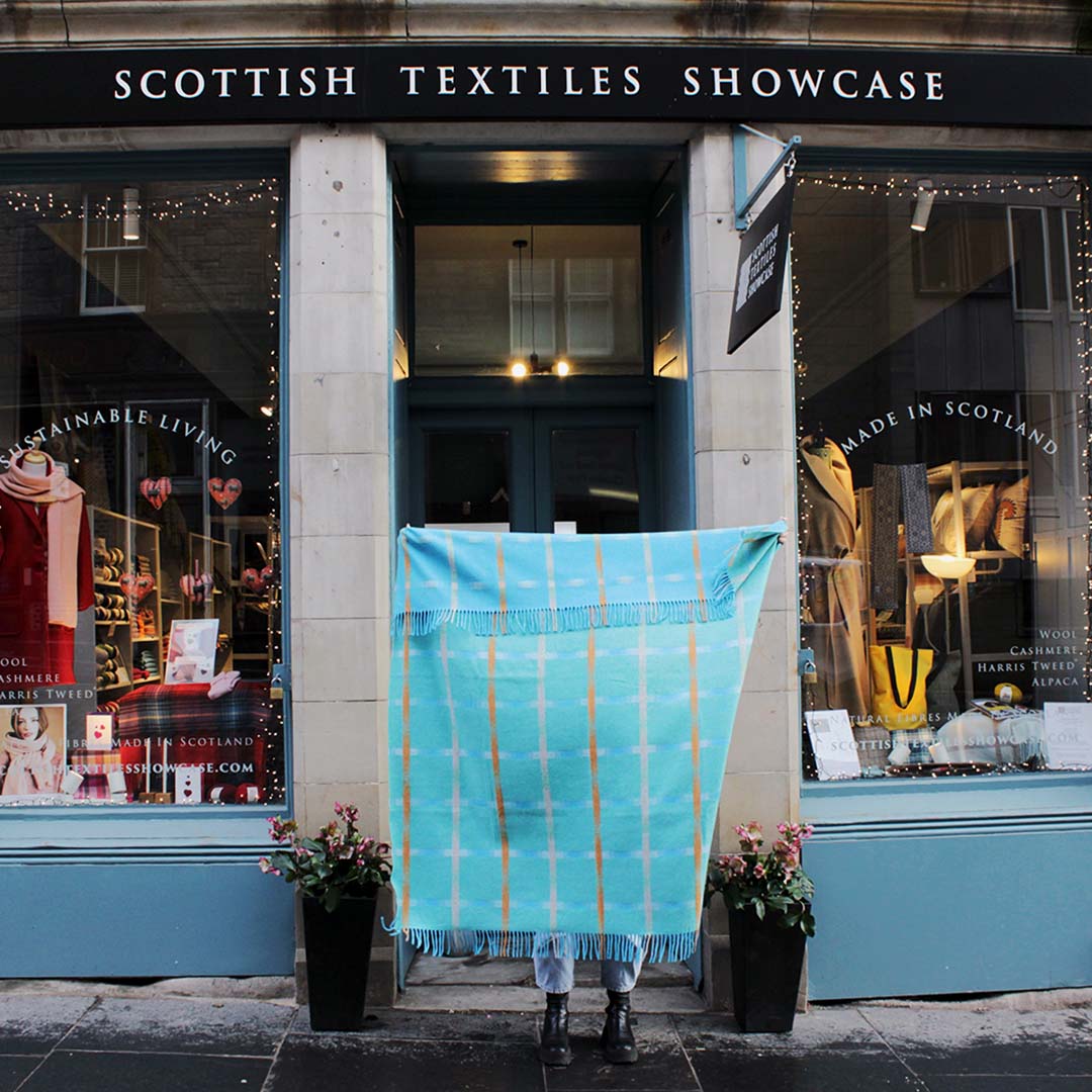 Exterior Scottish Textiles Showcase shop in Edinburgh 20 st Mary's Street