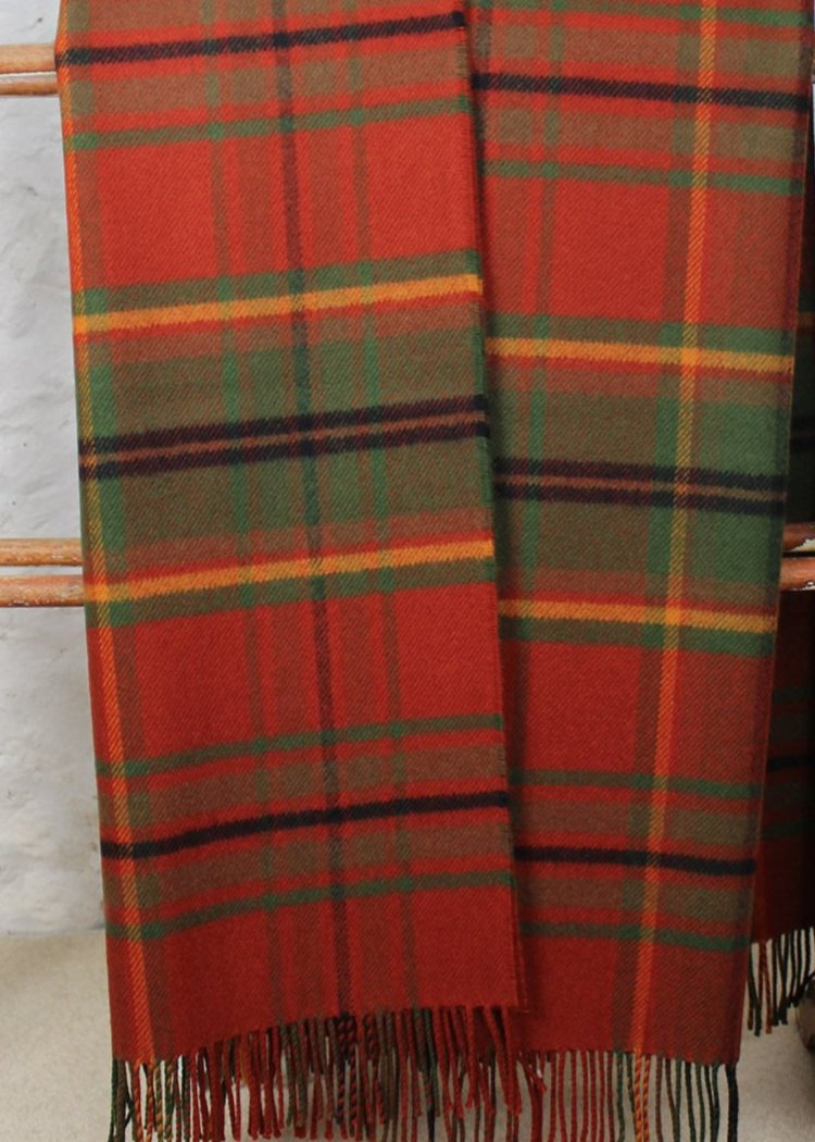 Autumn woodland walk tartan blanket. Scottish Textiles Showcase. 