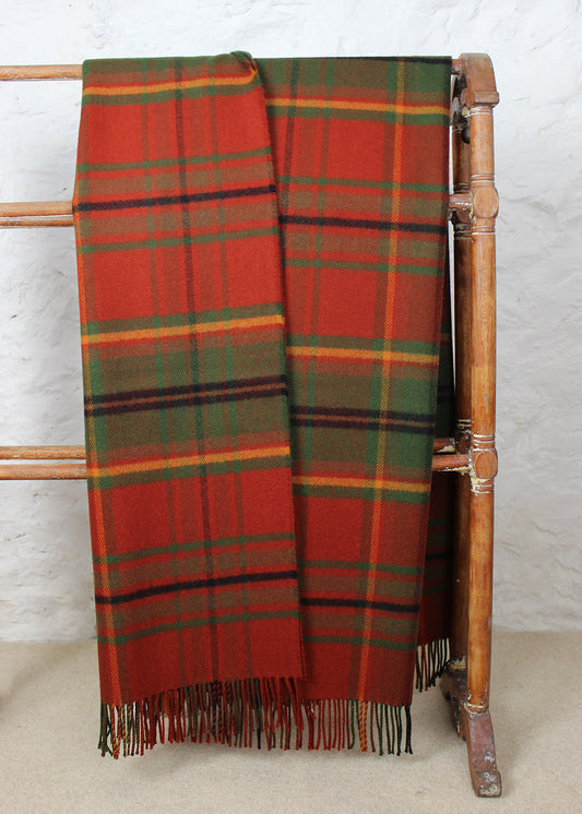 Autumn woodland walk tartan blanket. Scottish Textiles Showcase. 