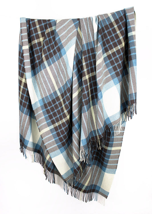 Coast Plaid Wool Cotton Throw