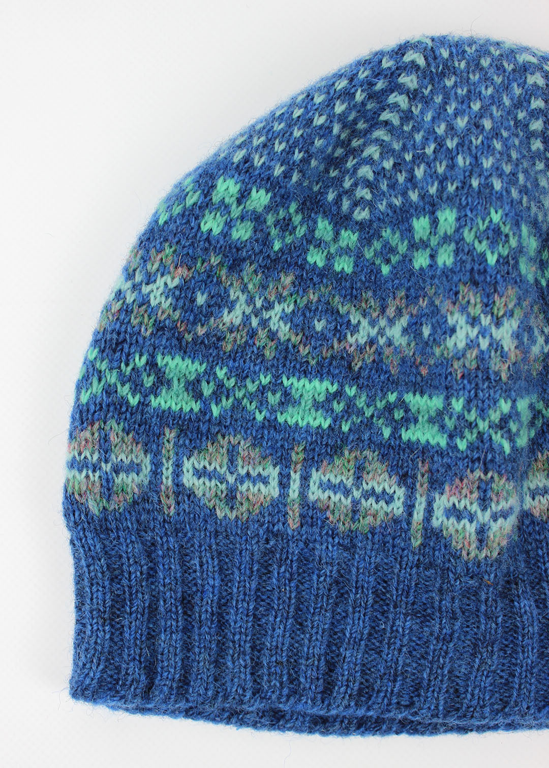 Shetland Fair Isle Hat Blue