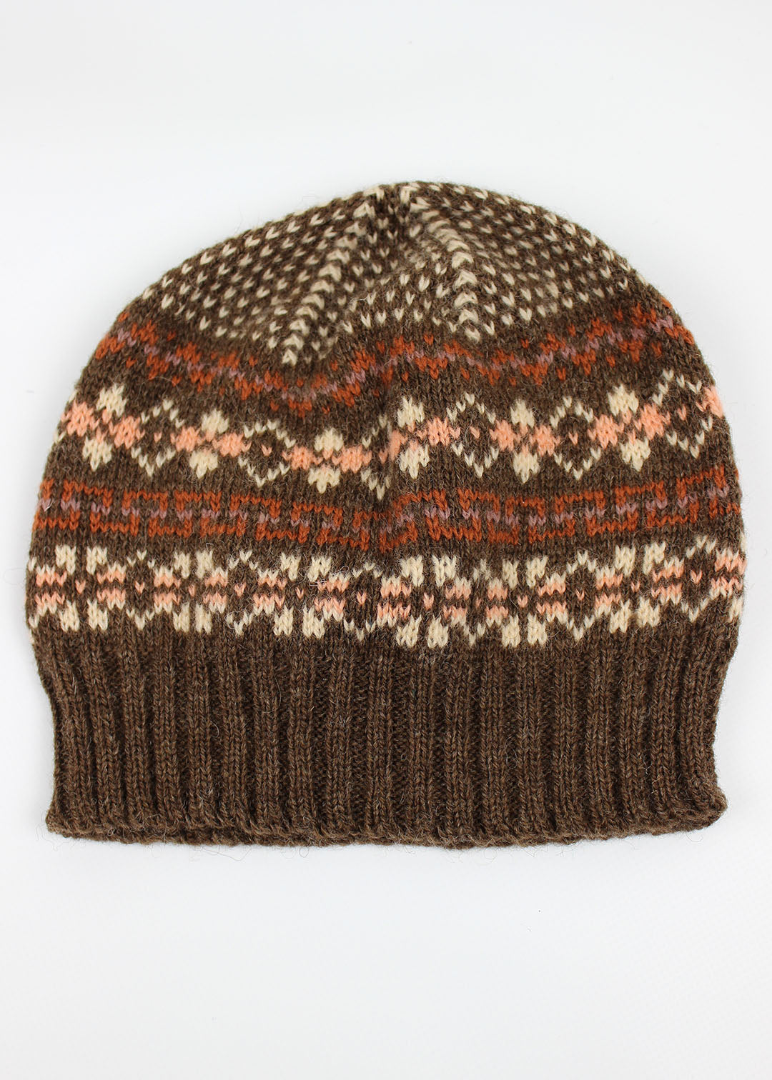 Shetland Fair Isle Hat Ginger