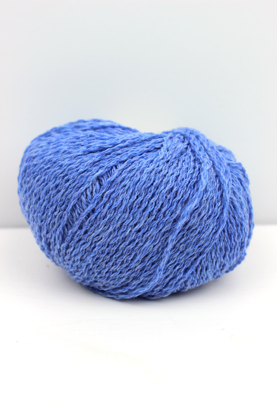 Di Gilpin yarn Cornflower blue. Scottish Textiles Showcase