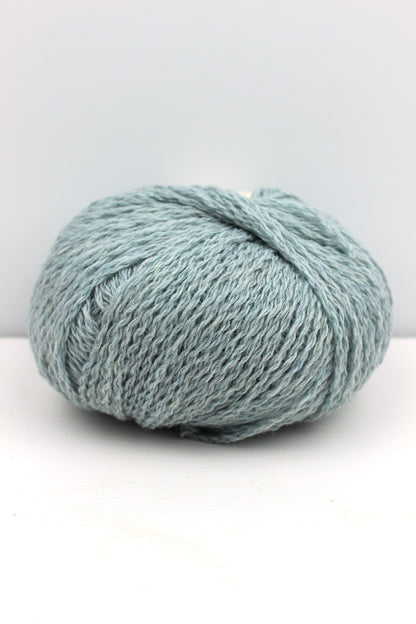 Di Gilpin yarn in blue Haar colourway. Scottish Textiles Showcase