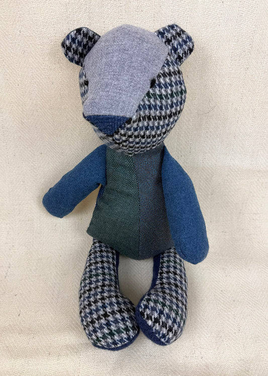 Big Tweed Bear Blue