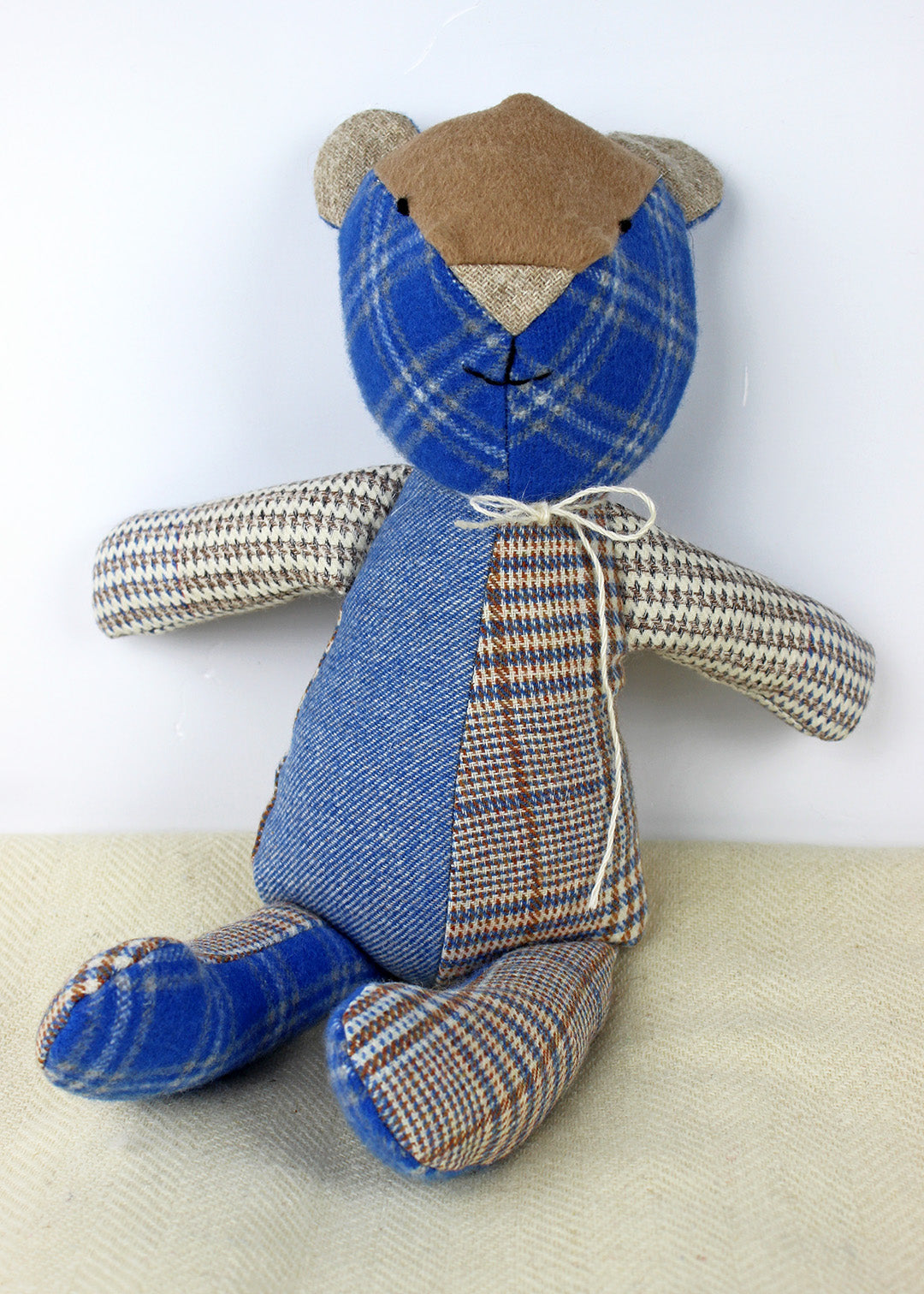 Big Tweed Bear Blue