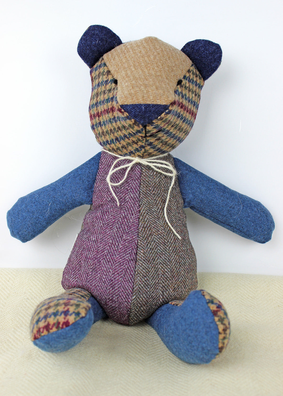 Big Tweed Bear Purple