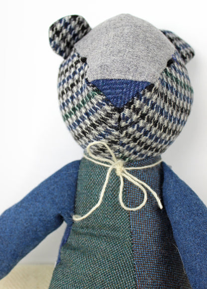 Big Tweed Bear Blue