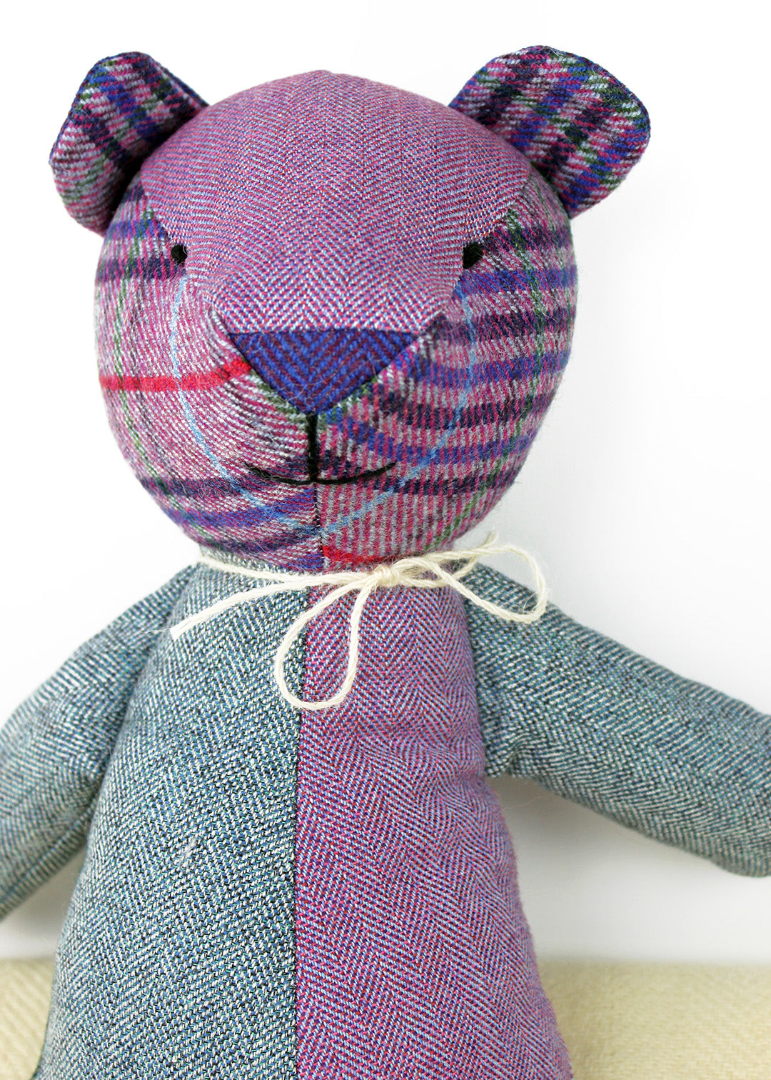 Big Tweed Bear Purple