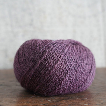 Birlinn yarn organically dyed wool in shade sea pink