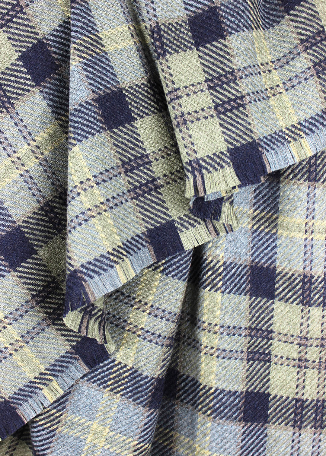 Lochaber sky British wool blanket.