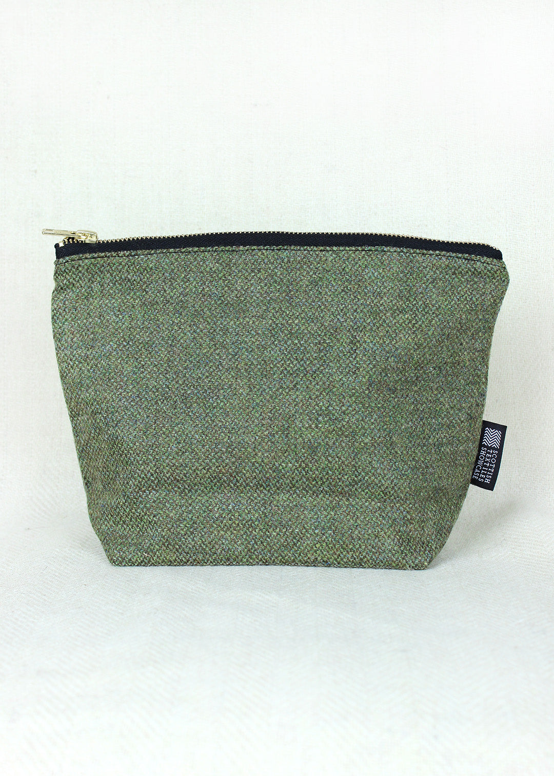 Borders Tweed Zip Bag Large
