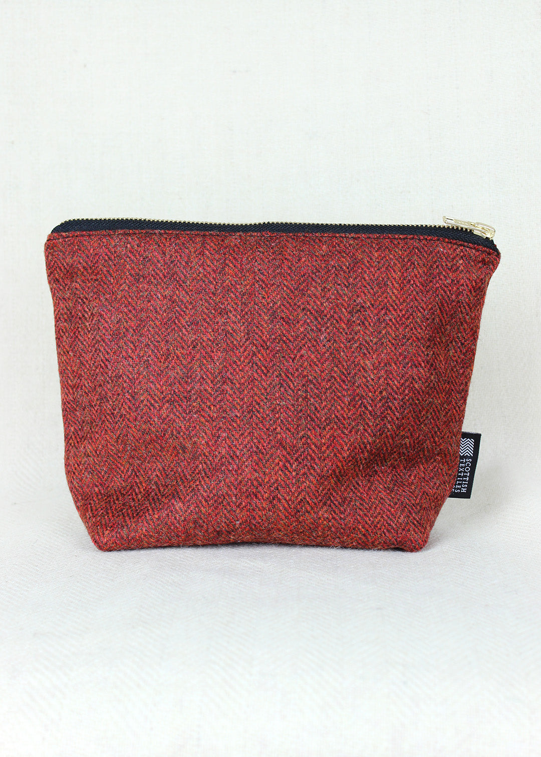 Borders Tweed Zip Bag Large