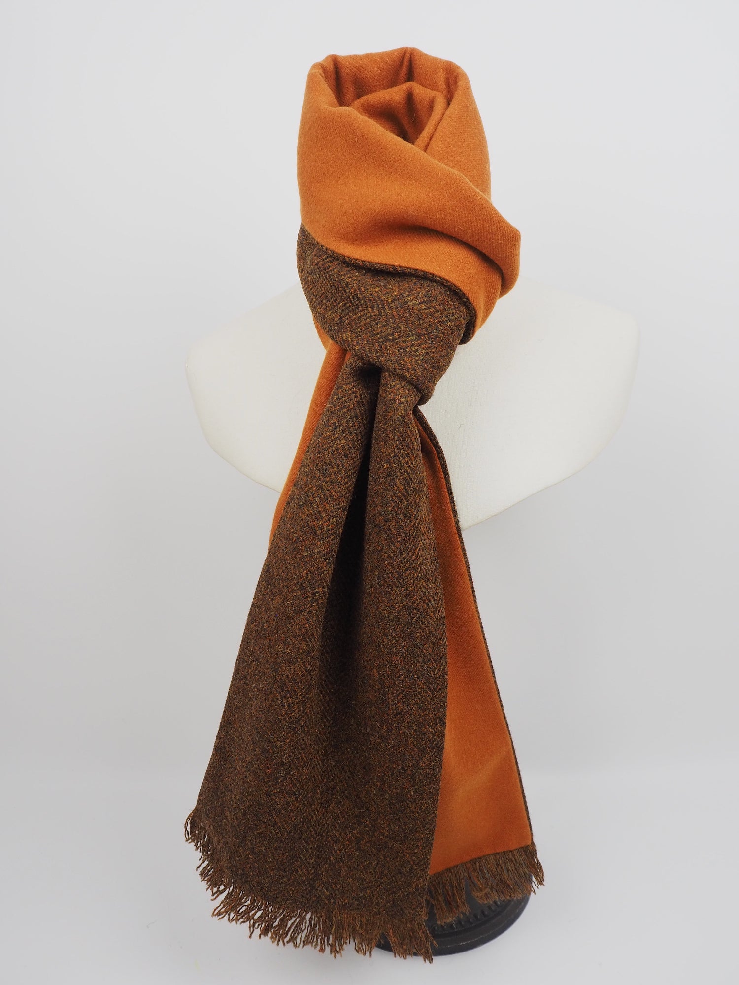 Harris Tweed Scarf Bracken