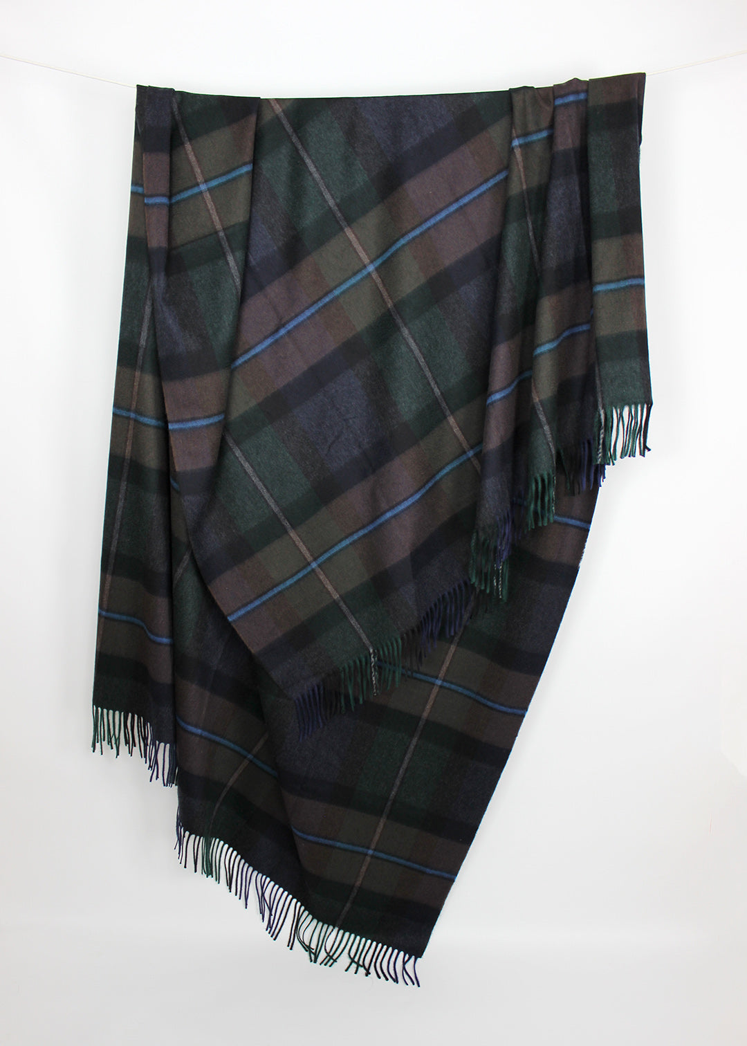 100% cashmere tartan throw. Scottish Textiles Showcase.