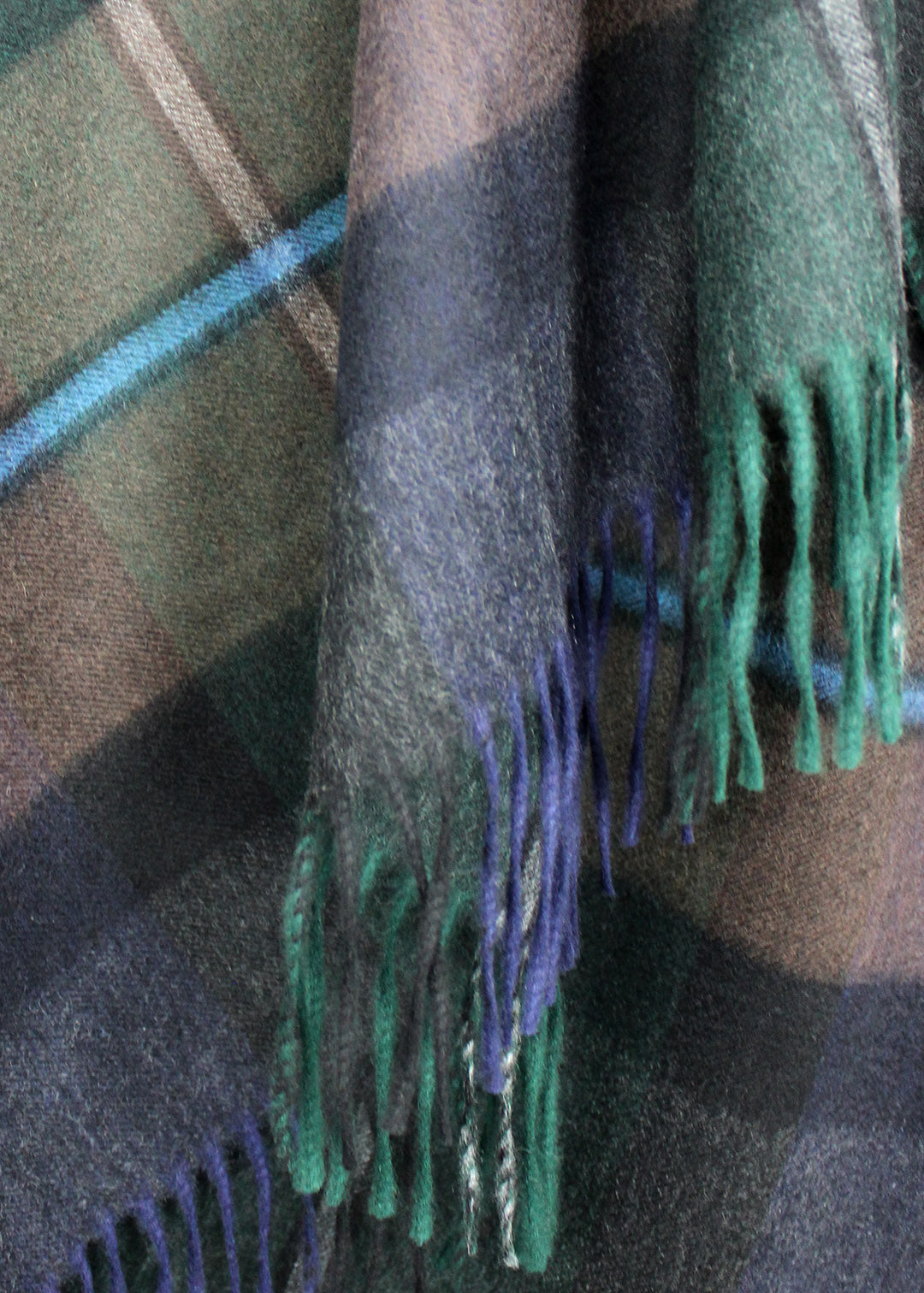 100% cashmere tartan throw. Scottish Textiles Showcase.