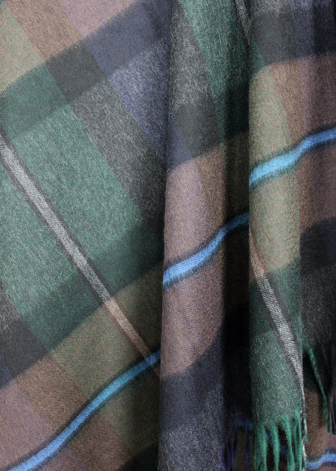 100% cashmere tartan throw. Scottish Textiles Showcase.