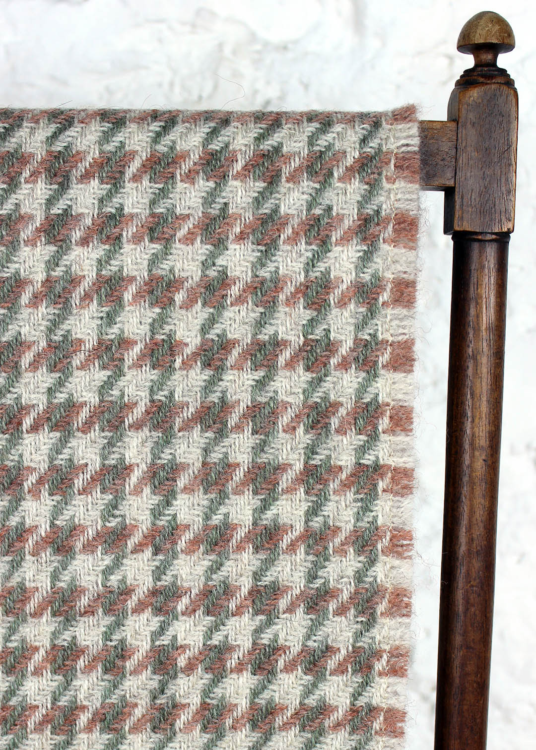 British Wool Blanket Meadow Houndstooth