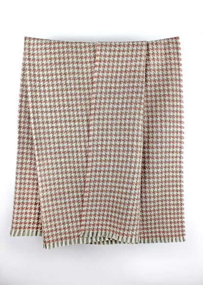 British Wool Blanket Meadow Houndstooth