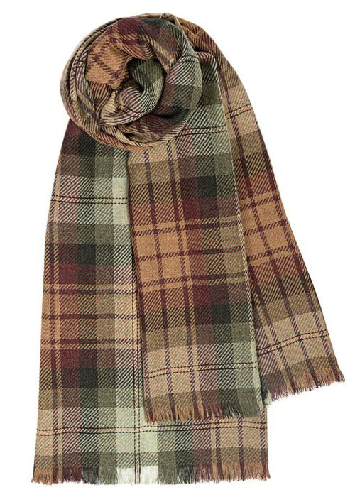 Brock stole in Auld Scotland tartan. Scottish Textiles Showcase.