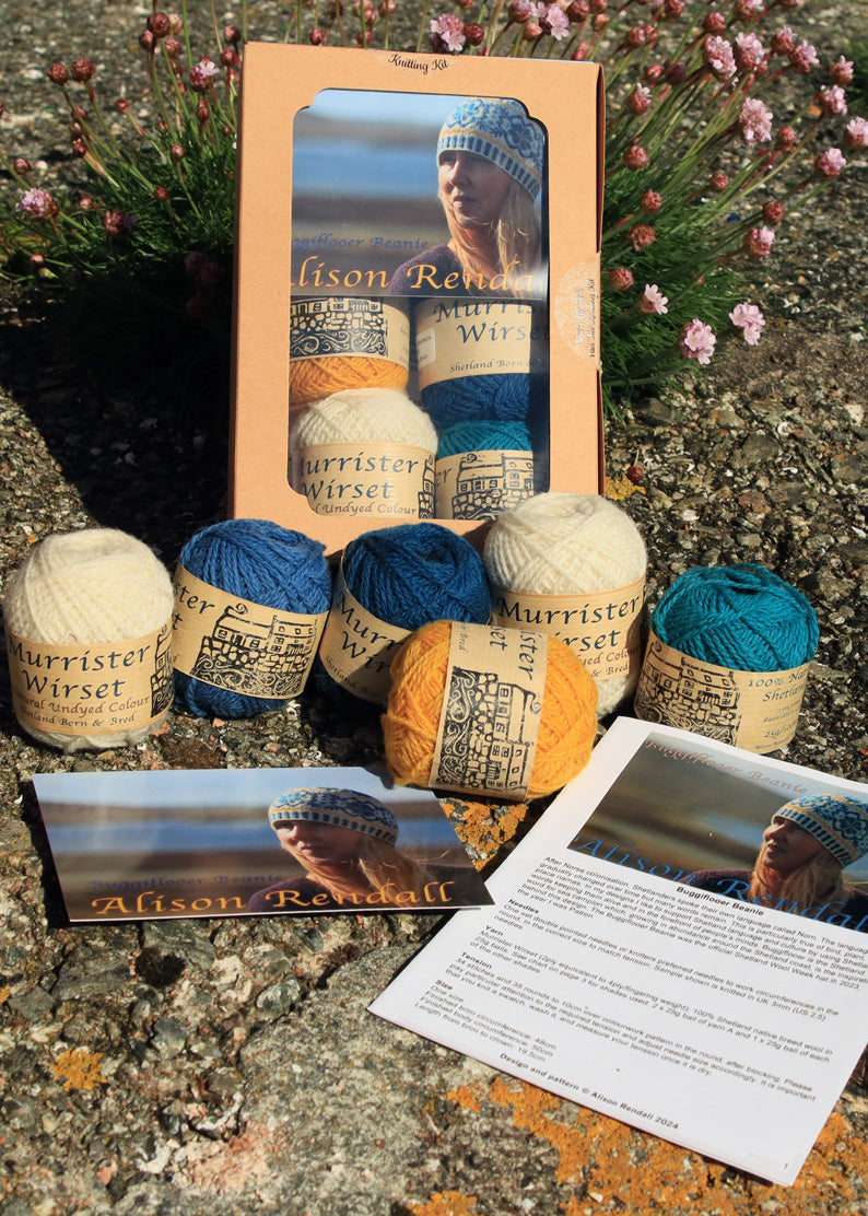 Shetland Buggiflooer Hat Knitting Kit