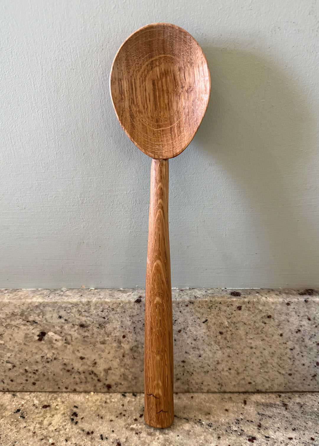 Porridge spoon hand carved in Fife. Scottish Textiles Showcase