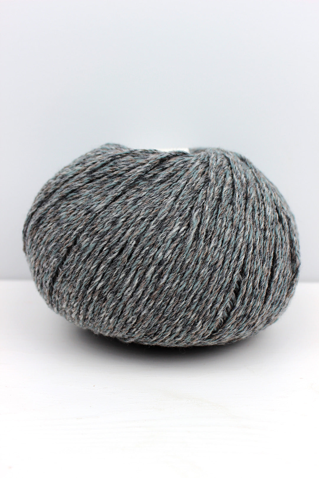 Di Gilpin aran weight yarn in Storm colourway. Scottish Textiles Showcase