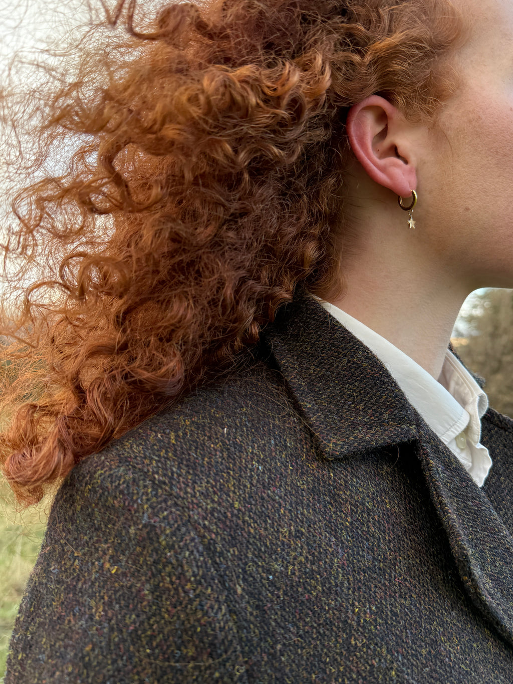 Harris Tweed Ellen Coat Umber