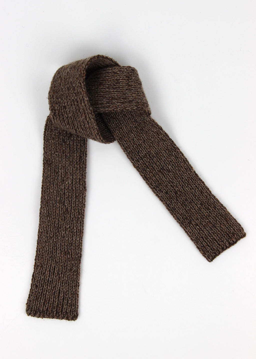 Knitted Tie Scarf Natural