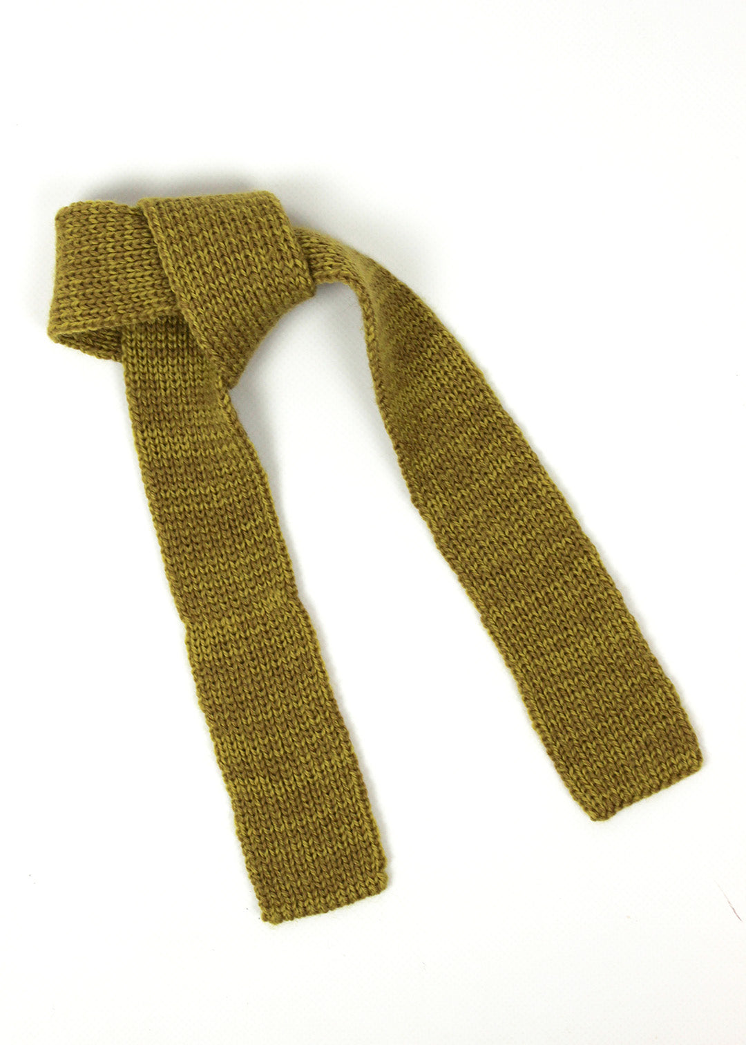 Knitted Tie Scarf Rust