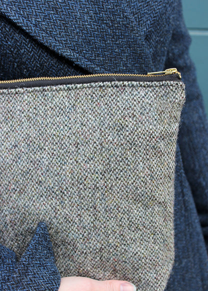 Finsbay Harris Tweed Zip Bag Extra Large