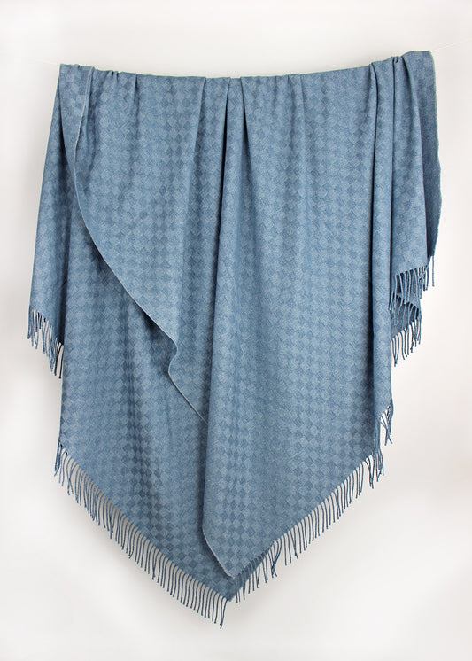 Forget Me Not Wool Cotton Throw