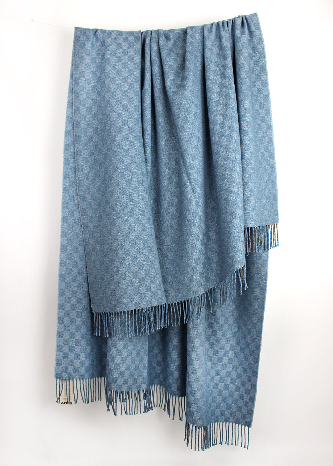 Forget Me Not Wool Cotton Throw